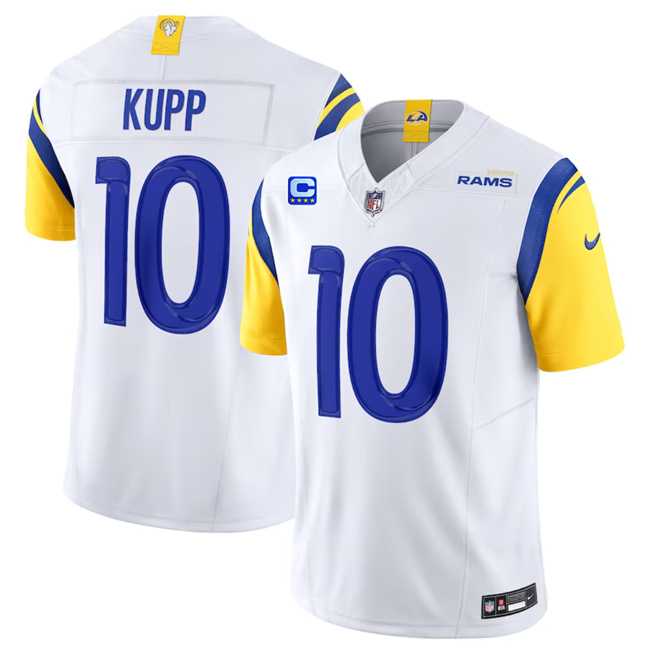 Men & Women & Youth Los Angeles Rams #10 Cooper Kupp White 2023 F.U.S.E. With 4-Star C Patch Vapor Vapor Limited Football Stitched Jersey,We sell and wholesale Men & Women & Youth Los Angeles Rams #10 Cooper Kupp White 2023 F.U.S.E. With 4-Star C Patch Vapor Vapor Limited Football Stitched Jersey on line form chian!